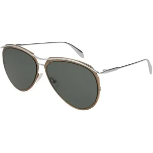 Alexander Mcqueen Men's Sunglasses - Metal Pilot Frame | ALEXANDER MCQUEEN AM0115S 002