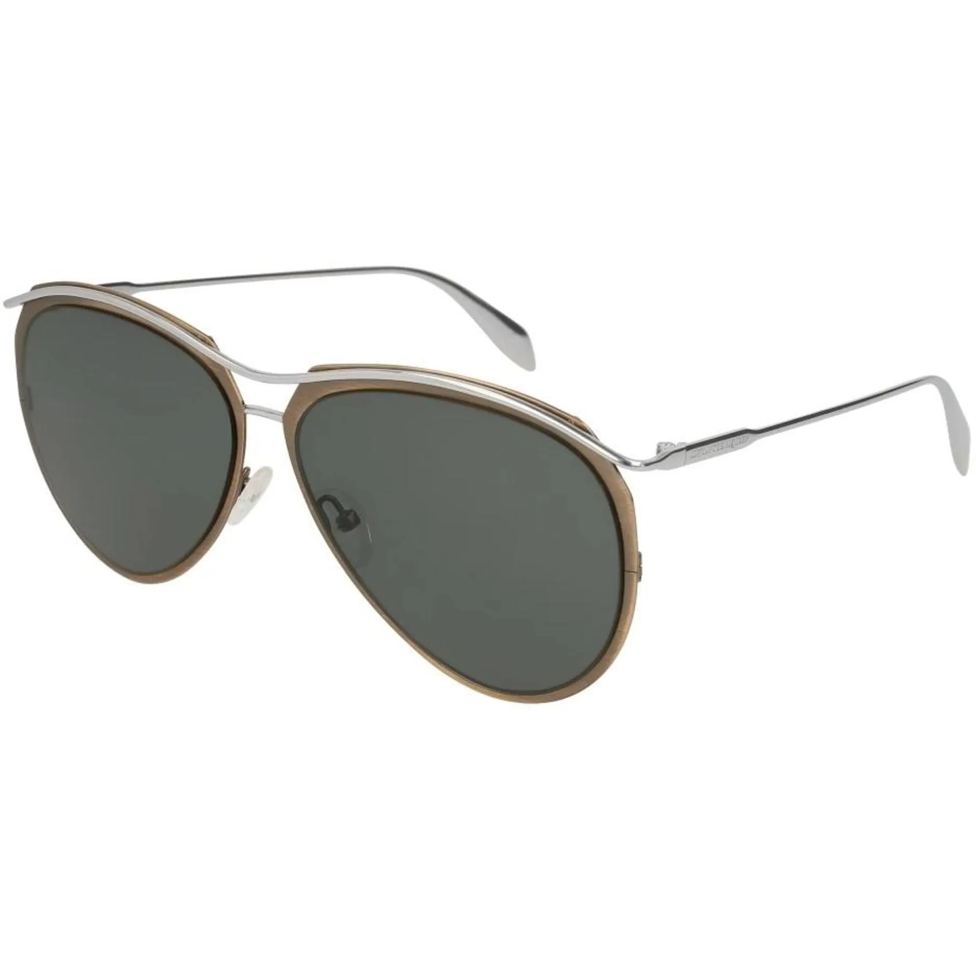 Alexander Mcqueen Men's Sunglasses - Metal Pilot Frame | ALEXANDER MCQUEEN AM0115S 002