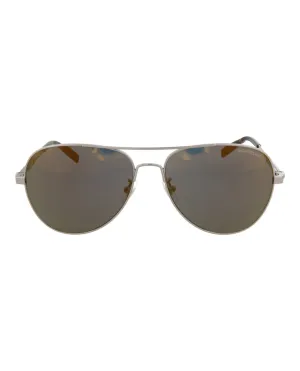 Aviator-Frame Metal Sunglasses