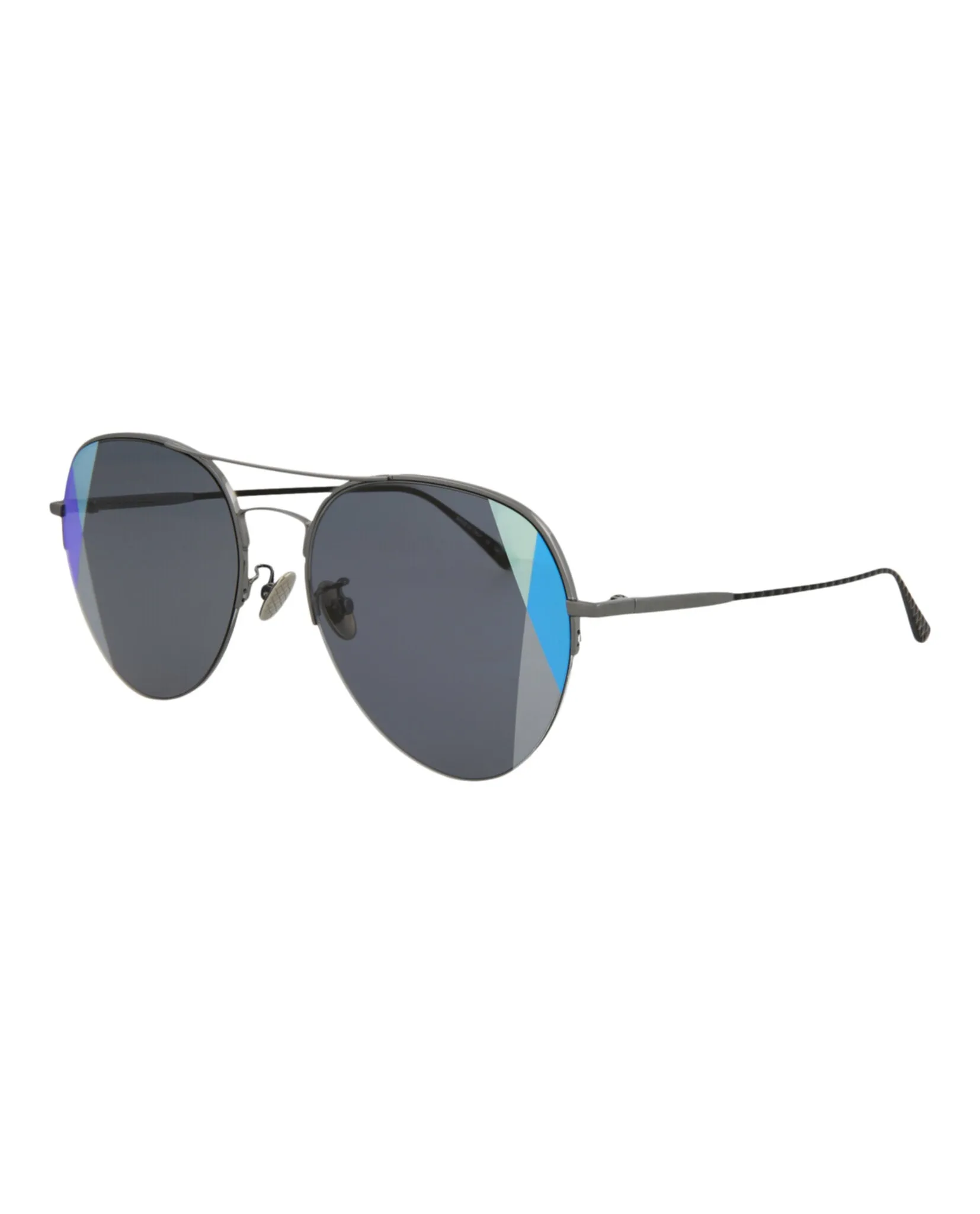 Aviator-Frame Metal Sunglasses