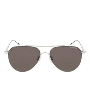 Aviator-Frame Metal Sunglasses