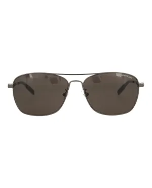 Aviator-Frame Metal Sunglasses