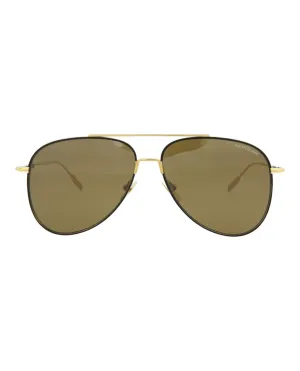 Aviator-Frame Titanium Sunglasses