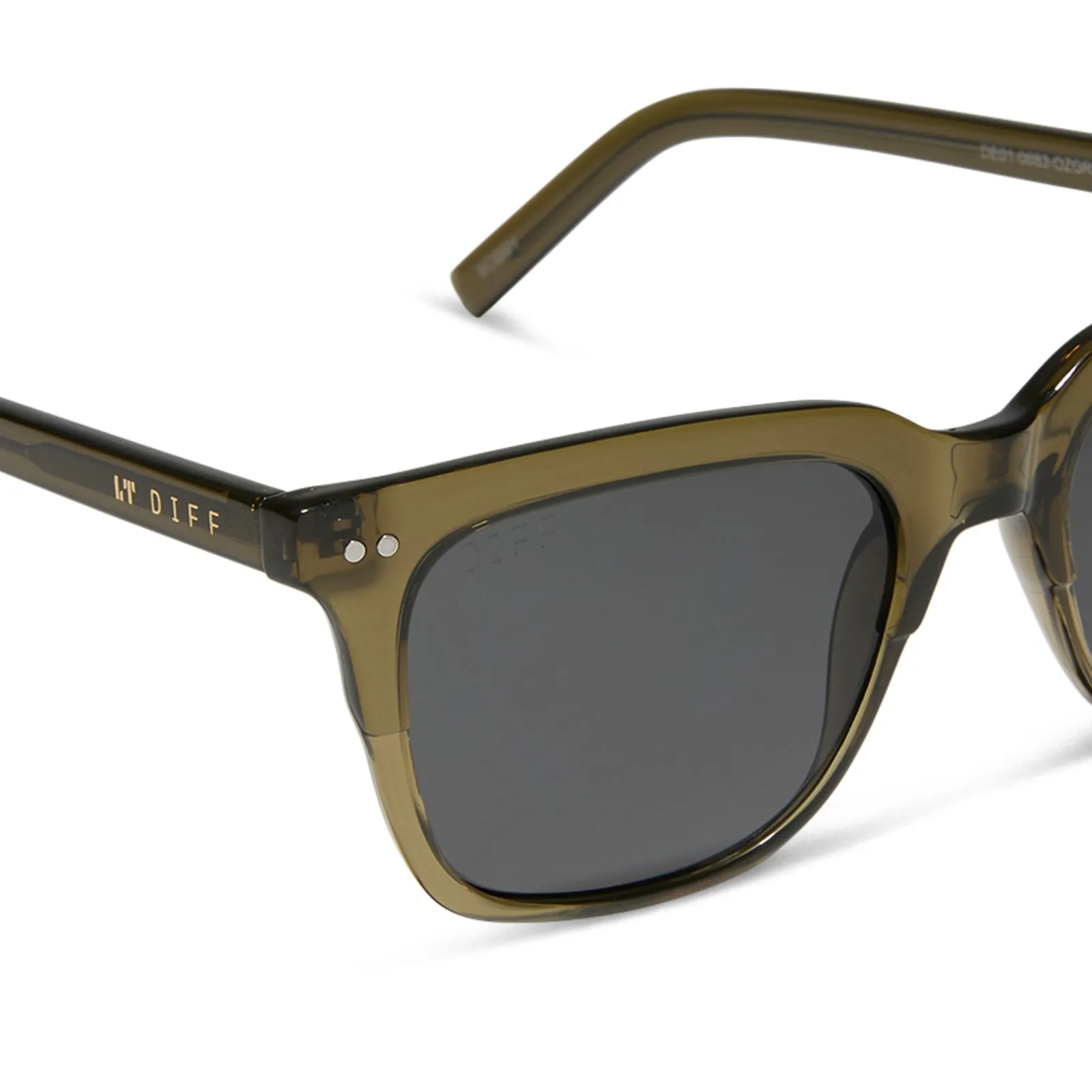 BOBBY - MILKY OLIVE   GREY SUNGLASSES
