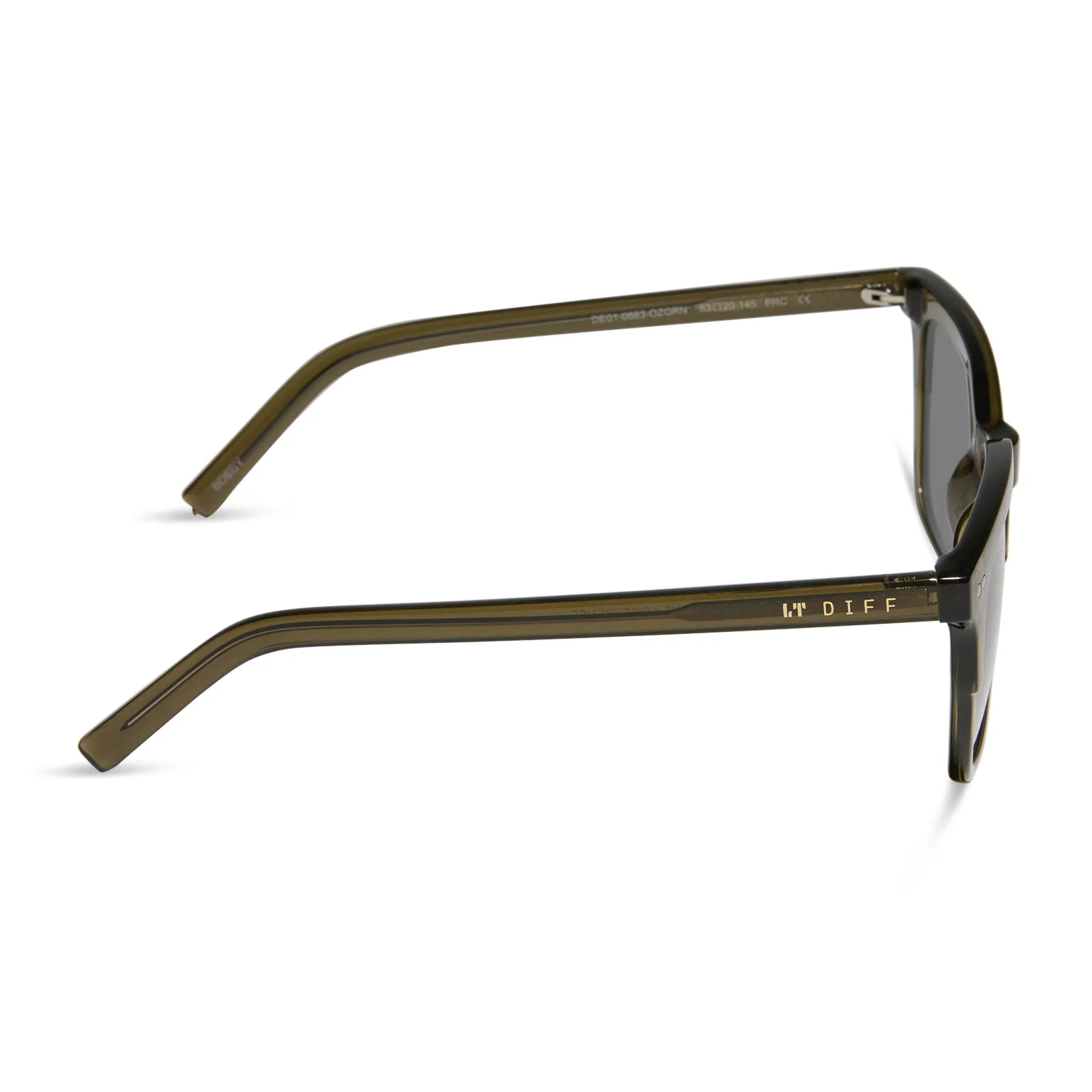 BOBBY - MILKY OLIVE   GREY SUNGLASSES