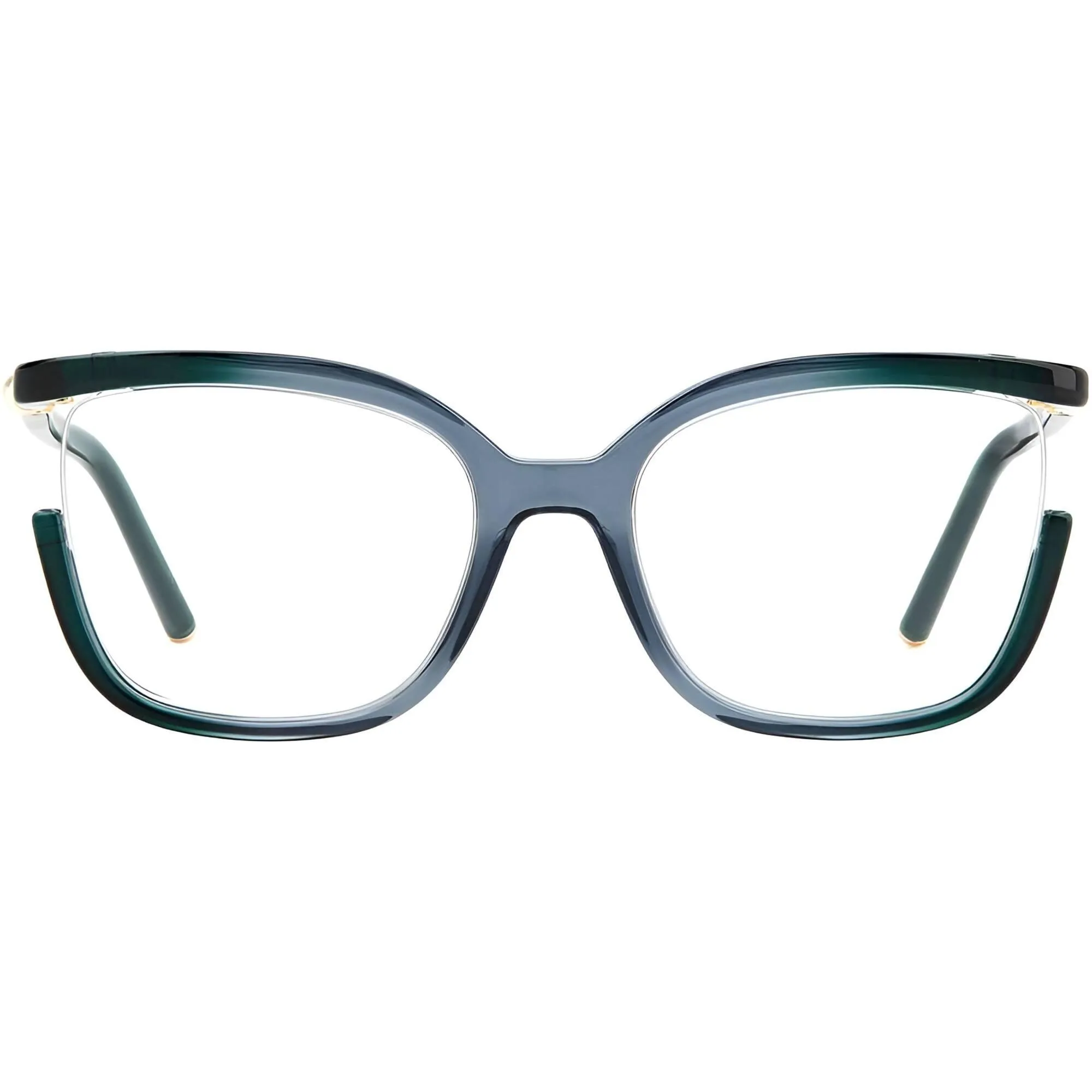 Carolina Herrera Women's Eyeglasses - Grey Teal Plastic Frame Demo Lens | CH 0004 0P2M