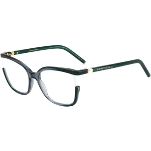 Carolina Herrera Women's Eyeglasses - Grey Teal Plastic Frame Demo Lens | CH 0004 0P2M
