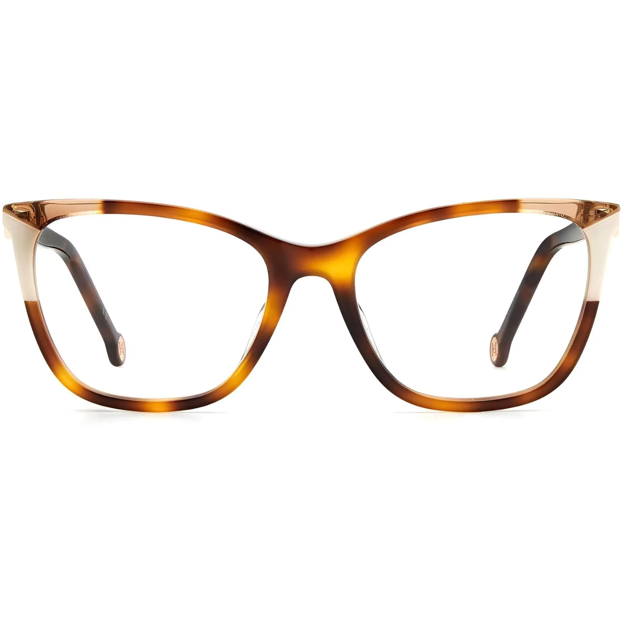 Carolina Herrera Women's Eyeglasses - Havana Ivory Frame Demo Lens | CH 0057 0C1H