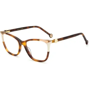 Carolina Herrera Women's Eyeglasses - Havana Ivory Frame Demo Lens | CH 0057 0C1H