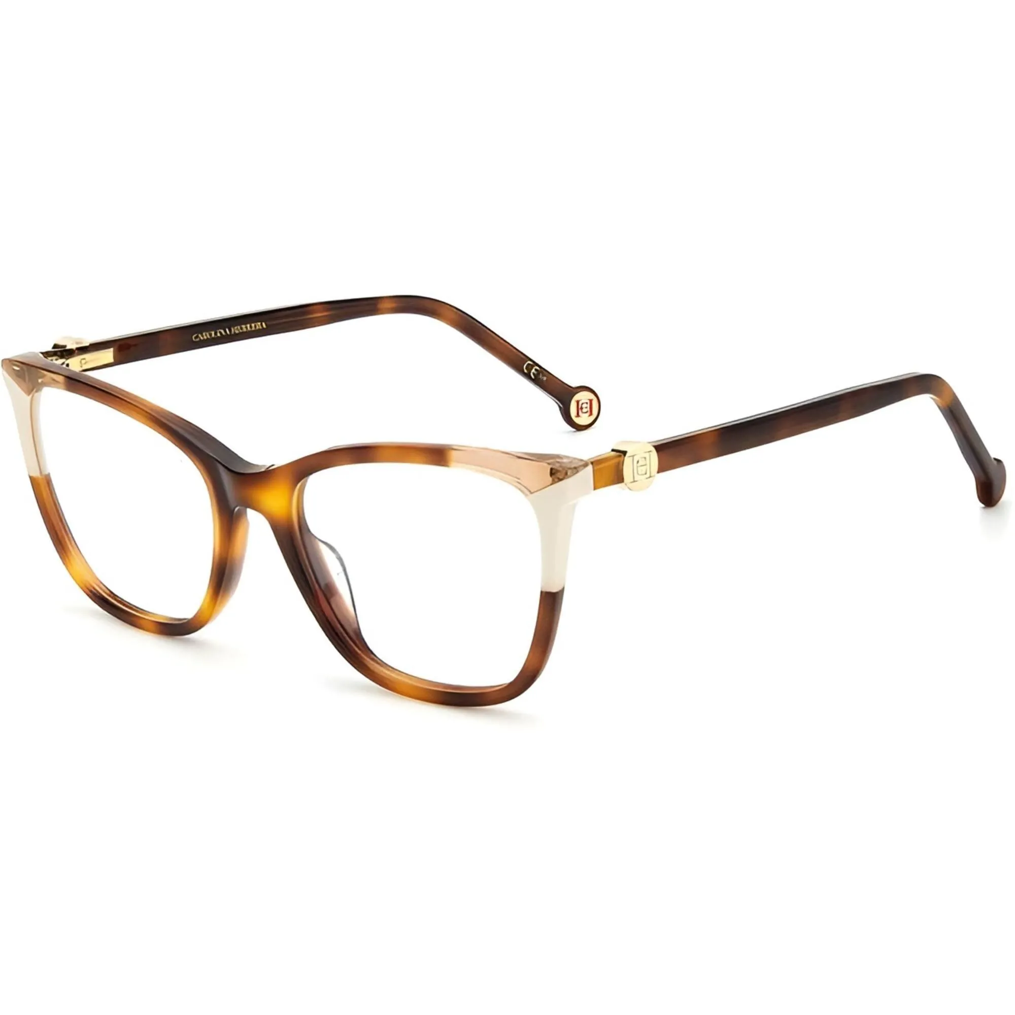 Carolina Herrera Women's Eyeglasses - Havana Ivory Frame Demo Lens | CH 0057 0C1H