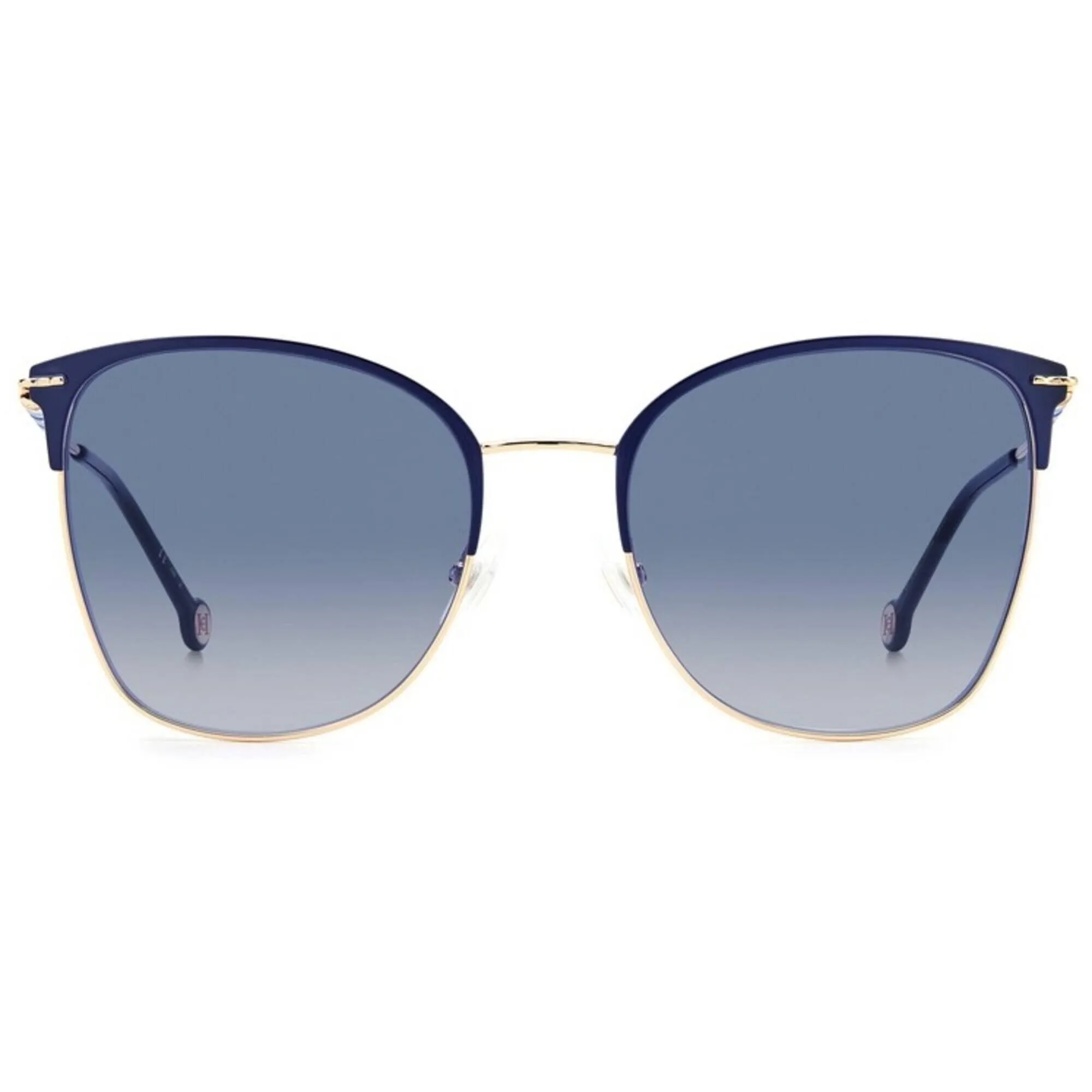Carolina Herrera Women's Sunglasses - Gold Blue Cat Eye Frame | CH 0036/S 0LKS/DG