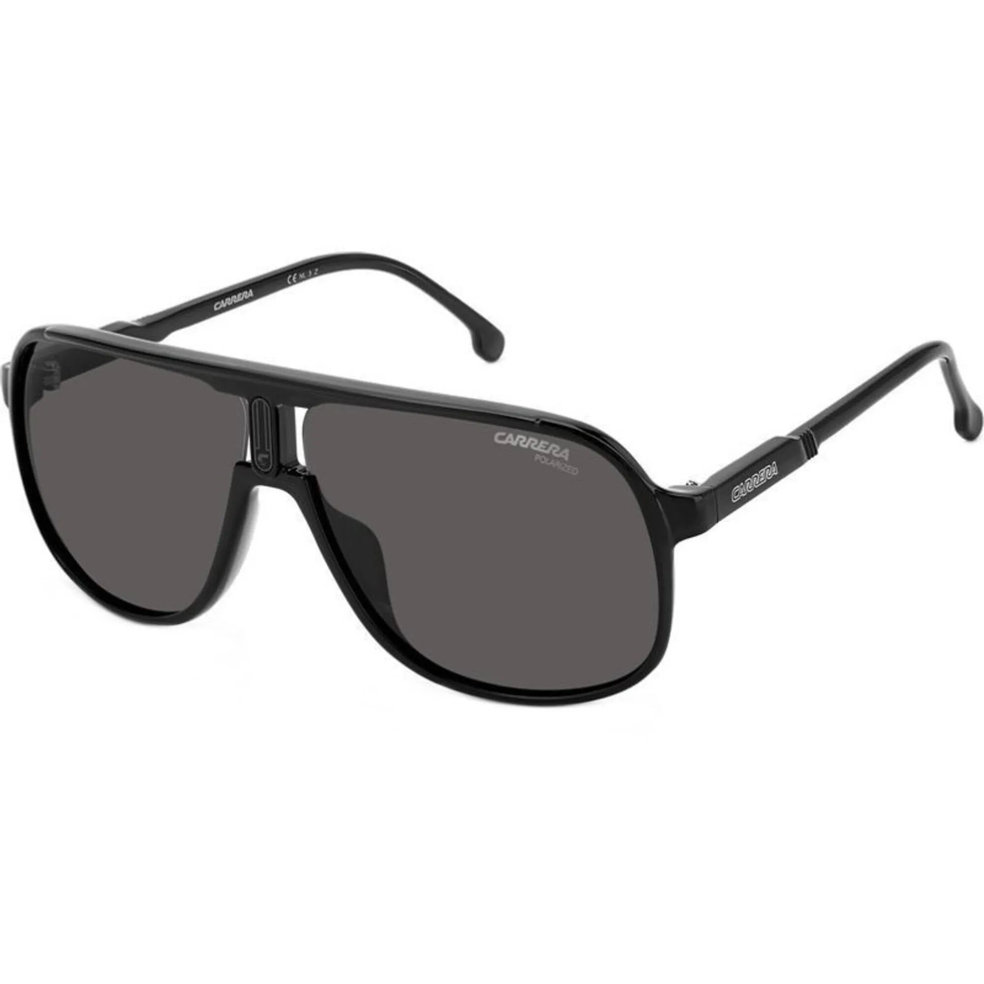 Carrera Men's Sunglasses - Black Fixed Nose Pads Full Rim Navigator Frame | 1047/S 807