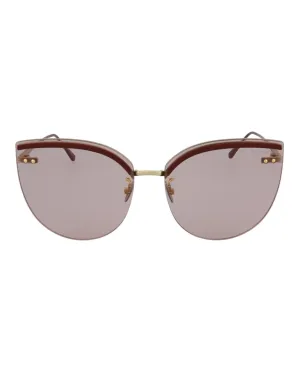 Cat Eye-Frame Metal Sunglasses