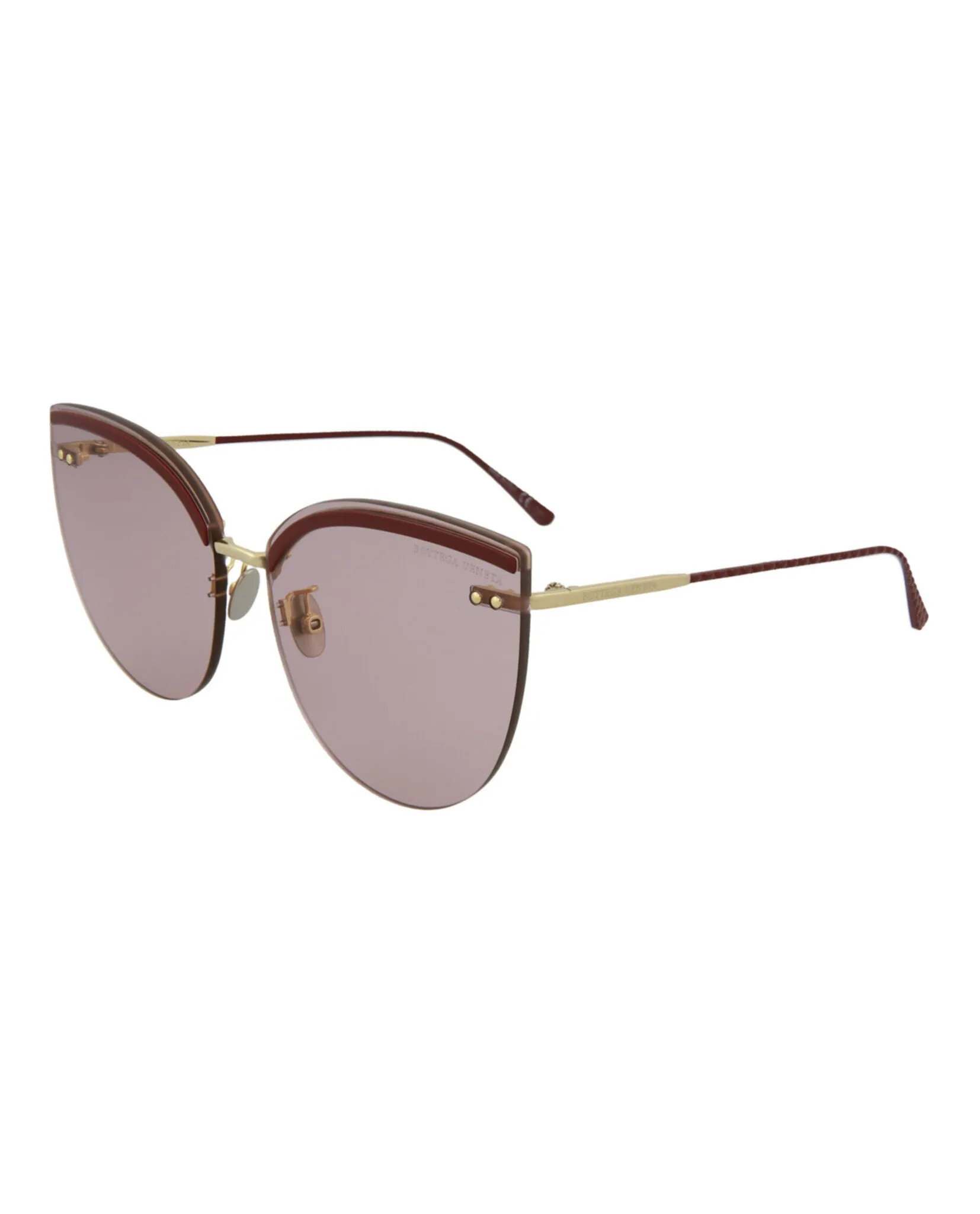 Cat Eye-Frame Metal Sunglasses