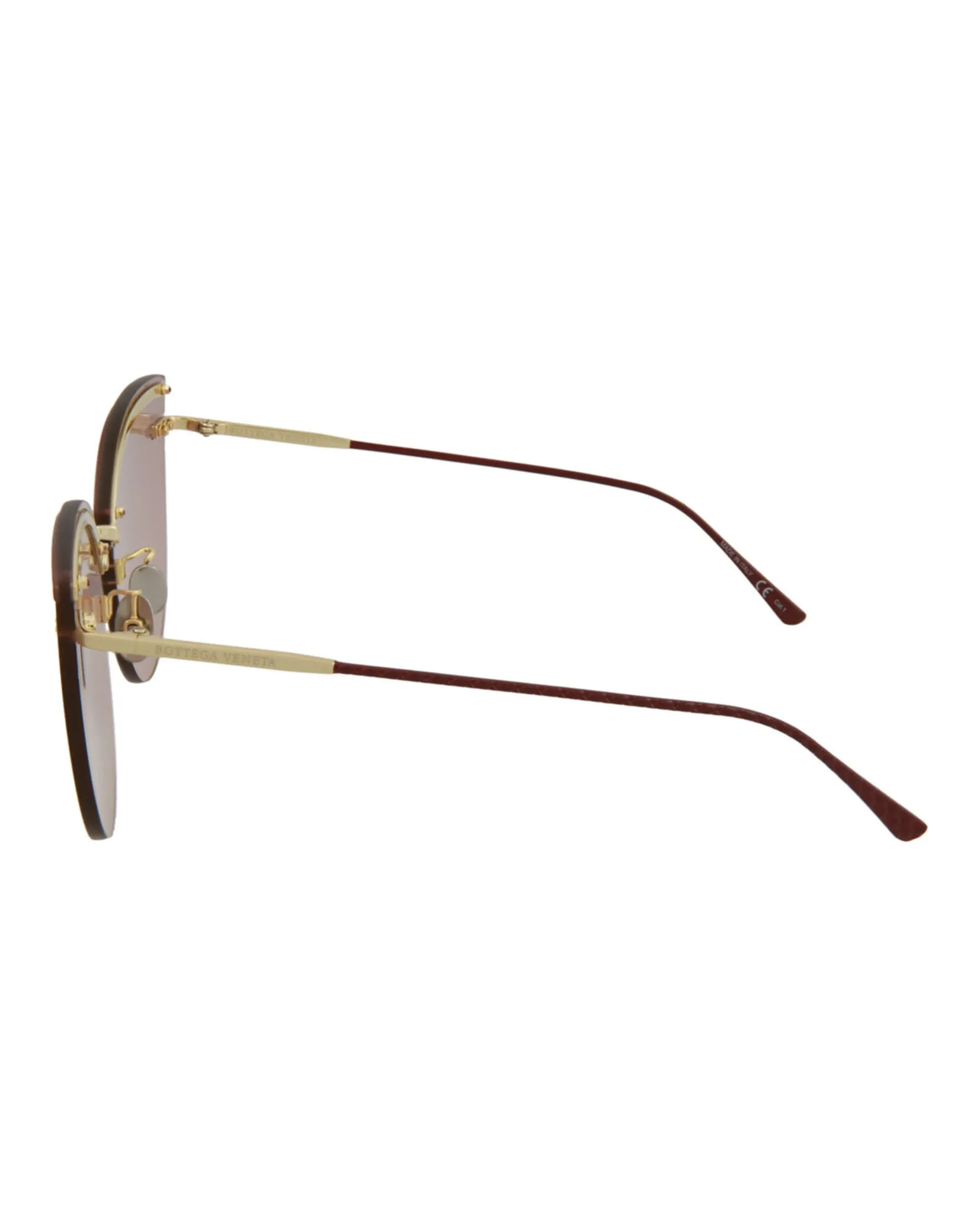 Cat Eye-Frame Metal Sunglasses