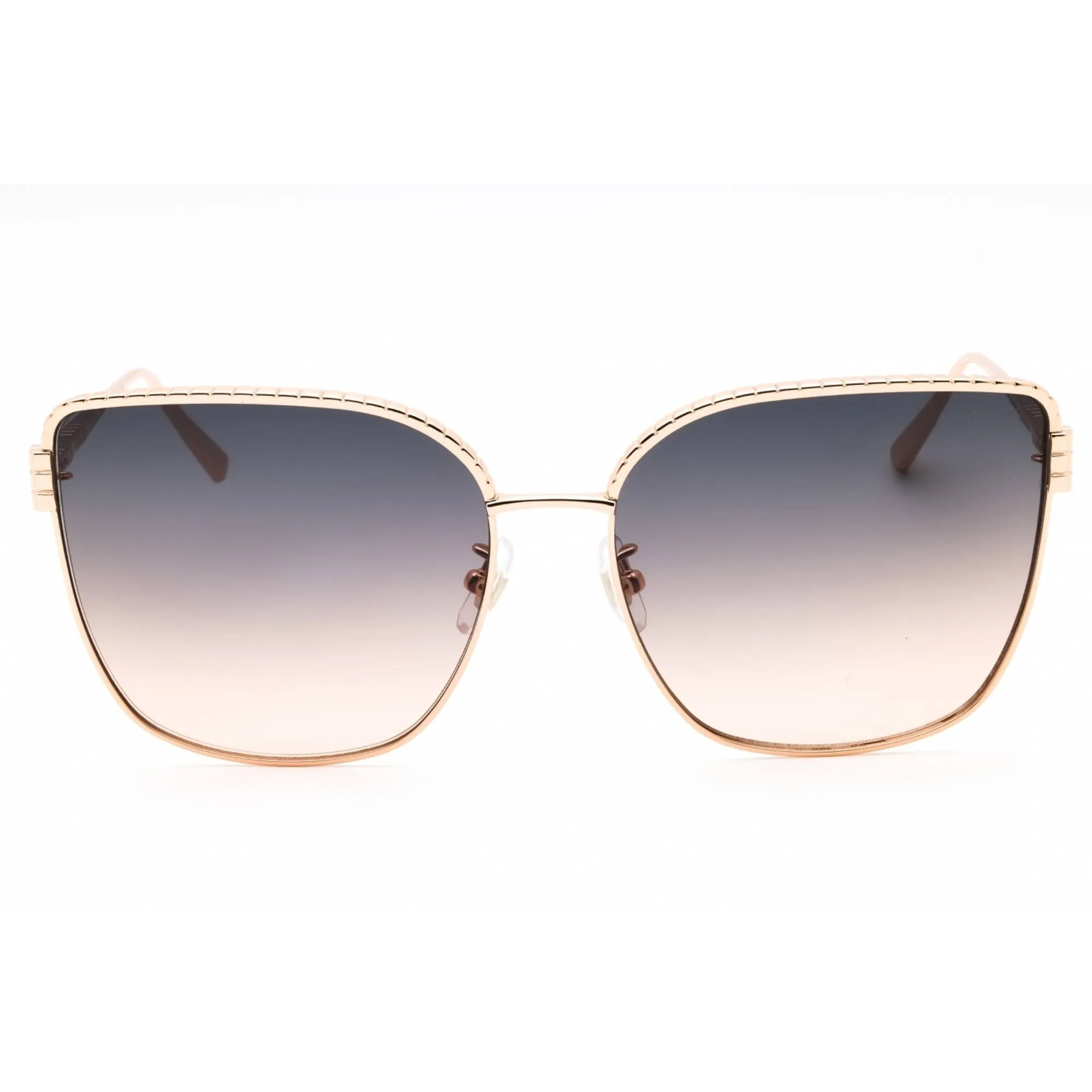 Chopard Women's Sunglasses - Shiny Copper Gold Metal Butterfly Frame | SCHG67M 08FC