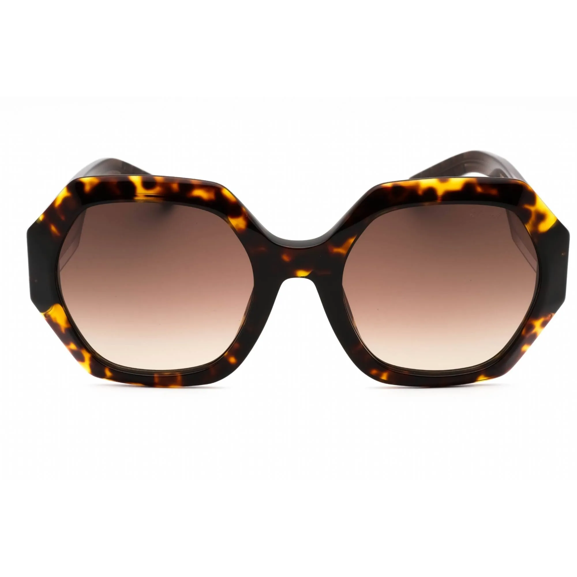 Chopard Women's Sunglasses - Shiny Havana Acetate Geometric Shape Frame | SCH362M 0722