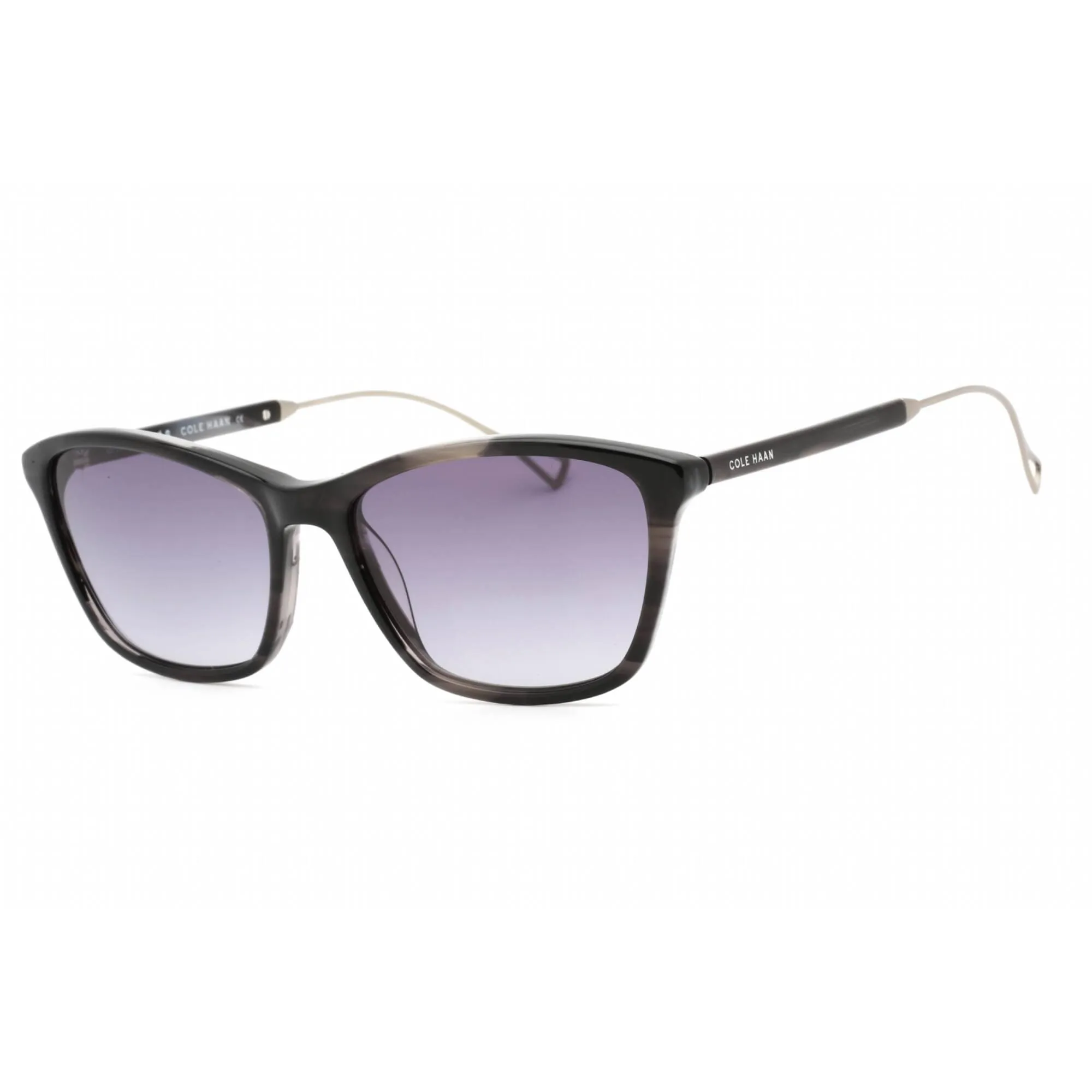 Cole Haan Women's Sunglasses - Grey Horn Acetate Full Rim Cat Eye Frame | CH7081 036