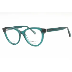 Gant Women's Eyeglasses - Shiny Dark Green Plastic Cat Eye Full Rim Frame | GA4153 096