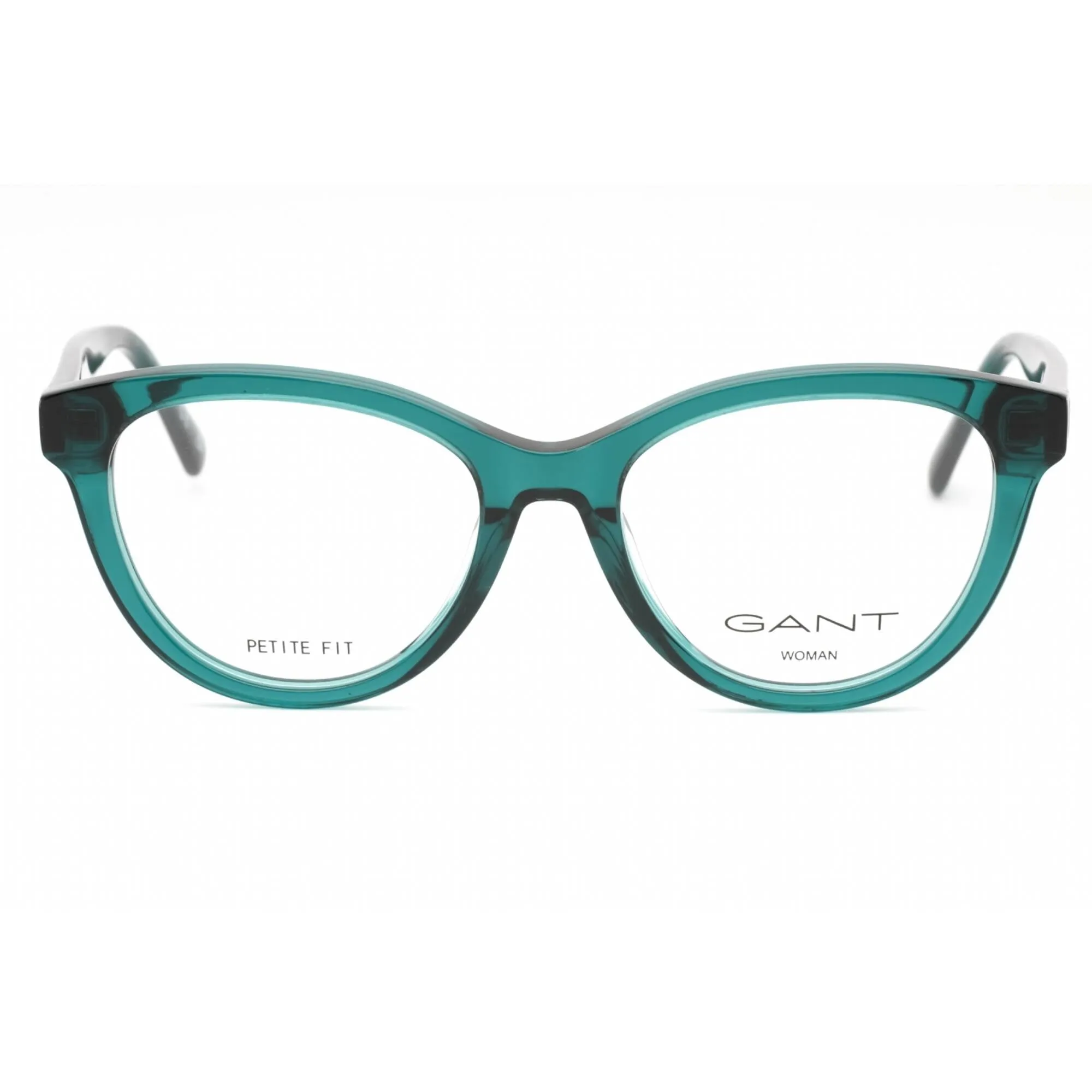 Gant Women's Eyeglasses - Shiny Dark Green Plastic Cat Eye Full Rim Frame | GA4153 096