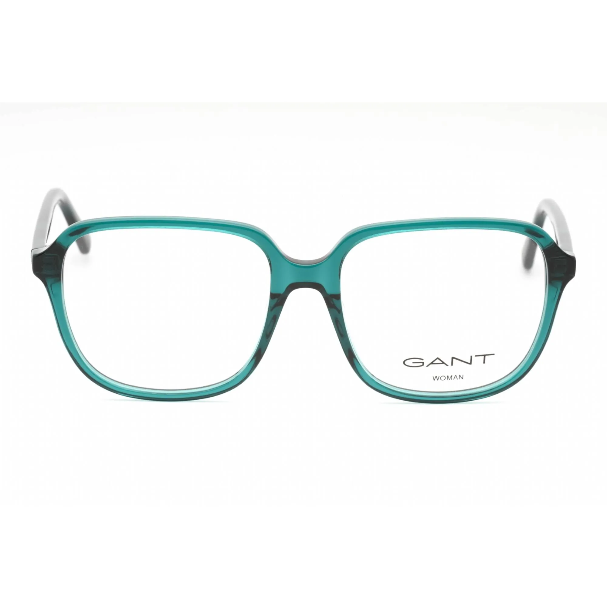 Gant Women's Eyeglasses - Shiny Dark Green Plastic Square 55mm Frame | GA4155 096