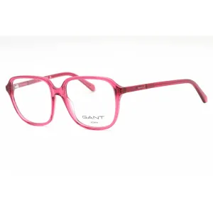 Gant Women's Eyeglasses - Shiny Fuxia Plastic Square Shape Full Rim Frame | GA4155 075