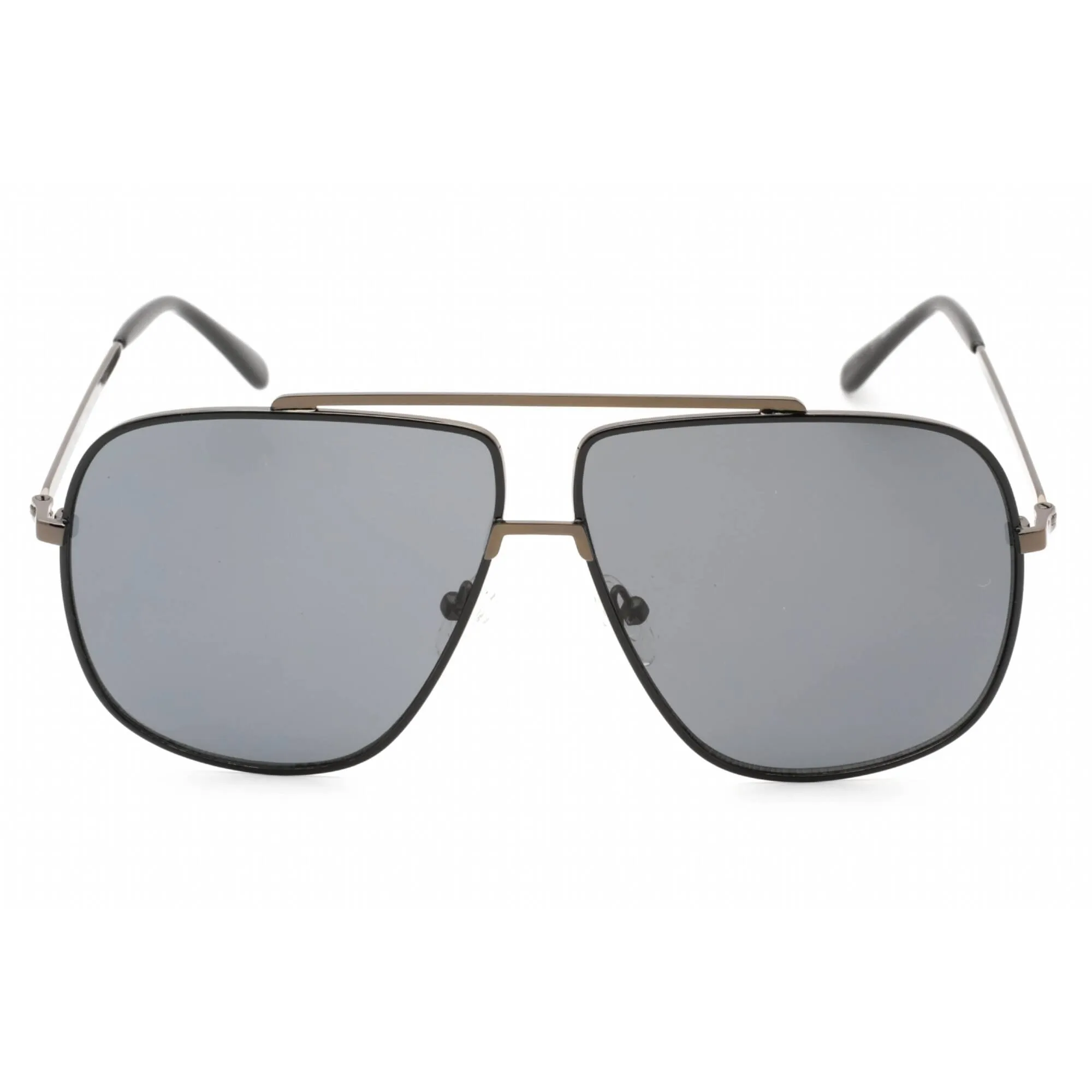 Guess Factory Men's Sunglasses - Shiny Gunmetal Metal Aviator Shape Frame | GF0239 08A