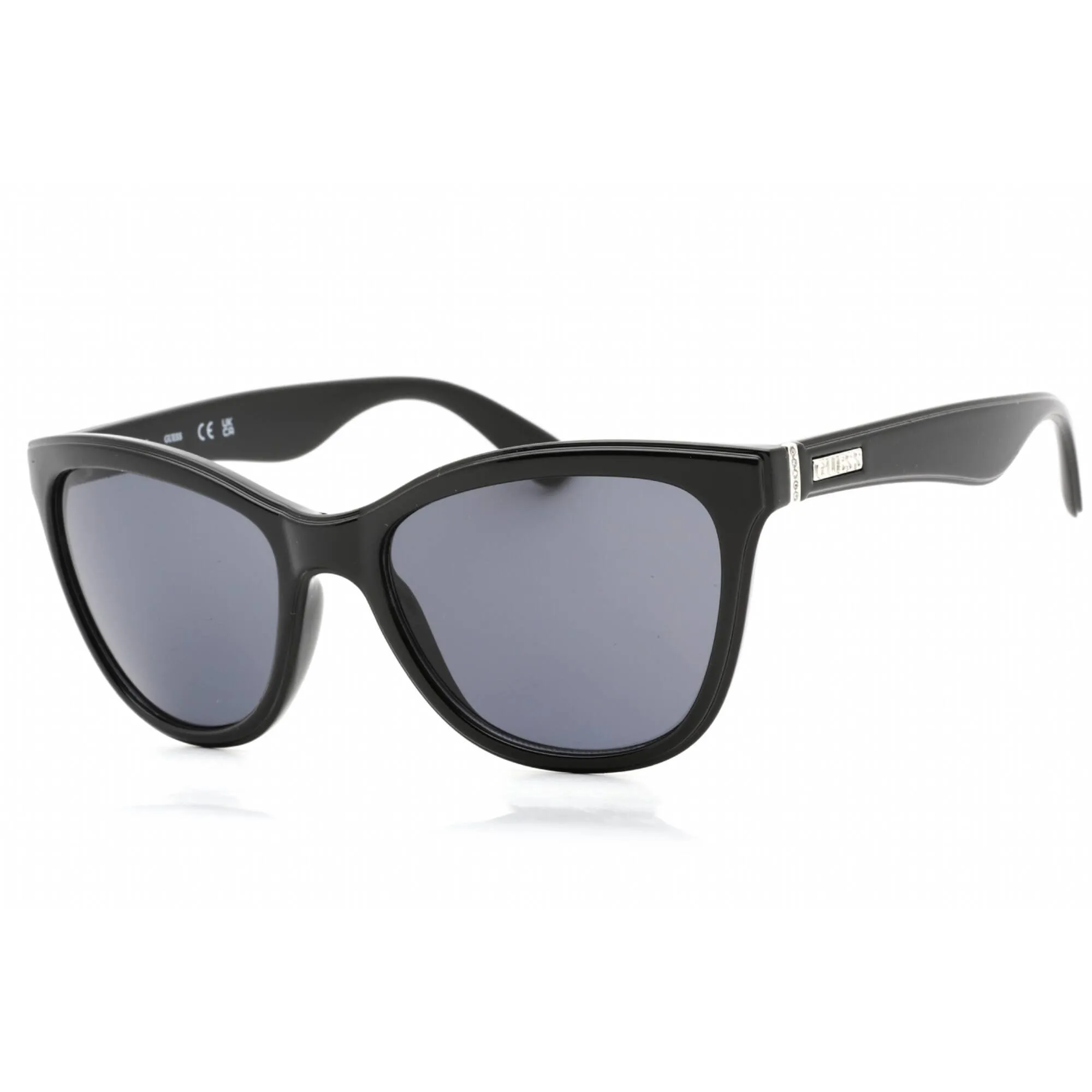 Guess Factory Women's Sunglasses - Shiny Black Full Rim Cat Eye Frame | GF0296 01A
