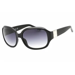 Guess Factory Women's Sunglasses - Shiny Black Rectangular Plastic Frame | GF6121 01B