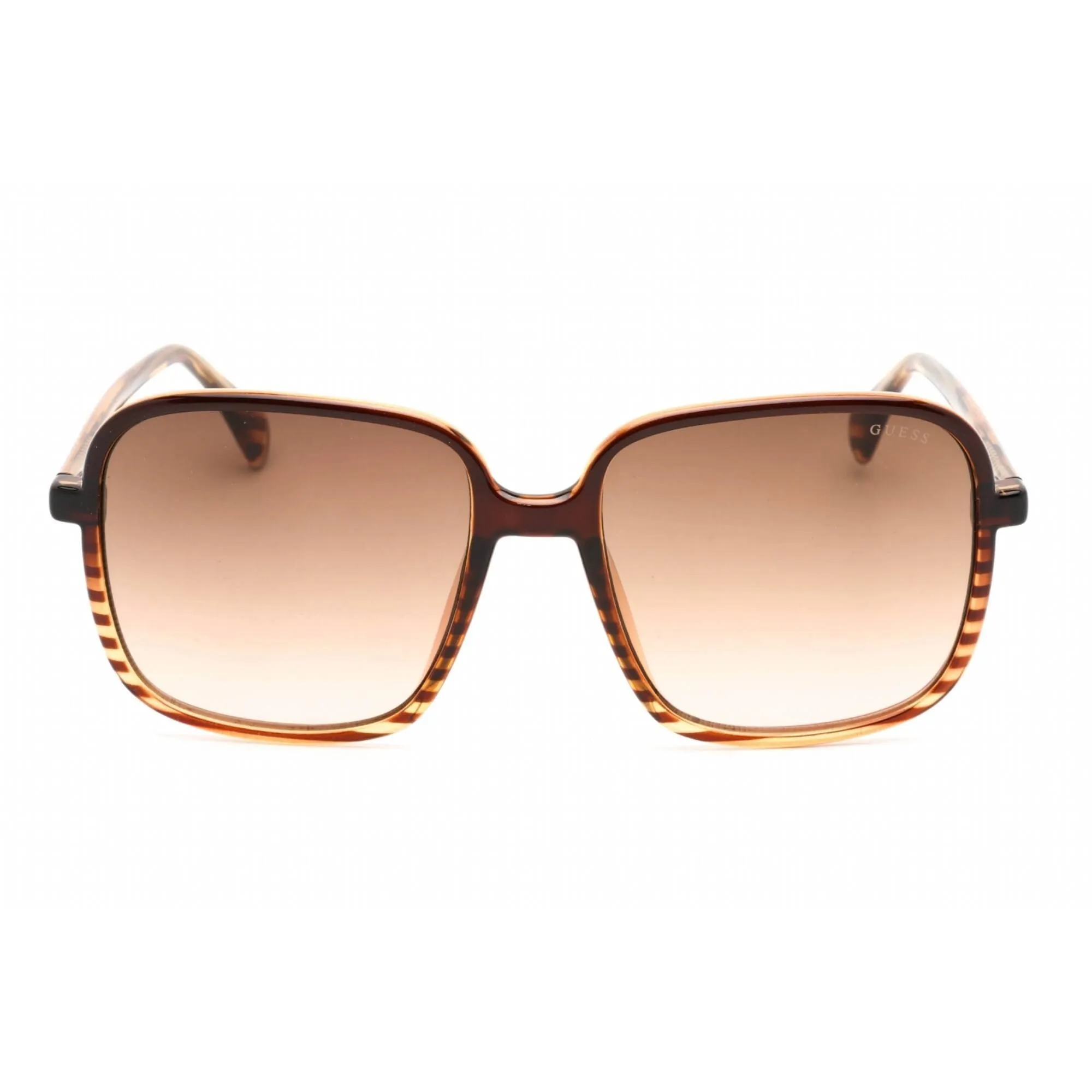 Guess Factory Women's Sunglasses - Shiny Light Brown Square Shape Frame | GF6146 45F