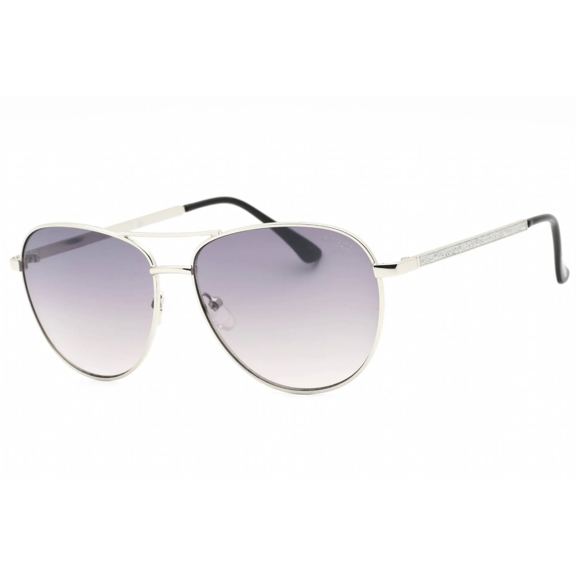 Guess Factory Women's Sunglasses - Shiny Light Nickeltin Frame | GF6157 10B
