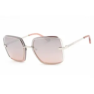 Guess Factory Women's Sunglasses - Shiny Light Nickletin Metal Cat Eye | GF6130 10U