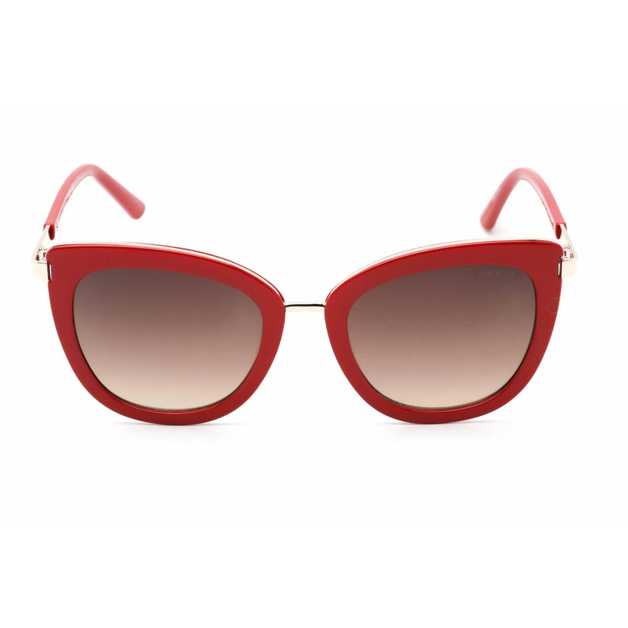Guess Factory Women's Sunglasses - Shiny Red Plastic Cat Eye Full Rim | GF6089 66F