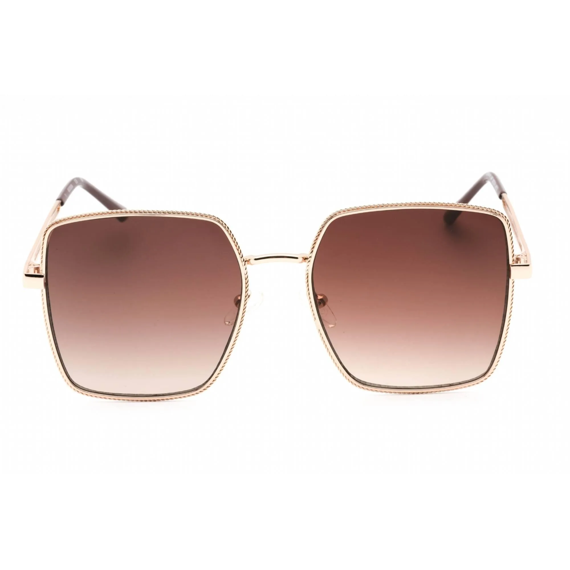 Guess Factory Women's Sunglasses - Shiny Rose Gold Rectangular Frame | GF0419 28F