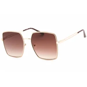 Guess Factory Women's Sunglasses - Shiny Rose Gold Rectangular Frame | GF0419 28F