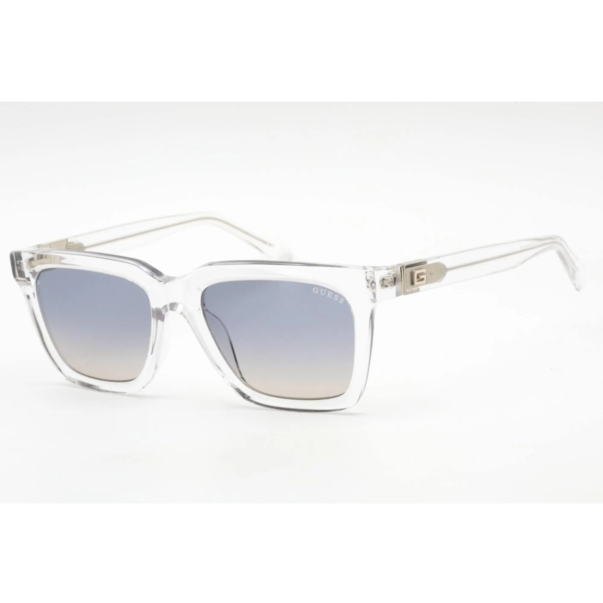 Guess Unisex Sunglasses - Full Rim Crystal Plastic Rectangular Frame | GU00064 26W