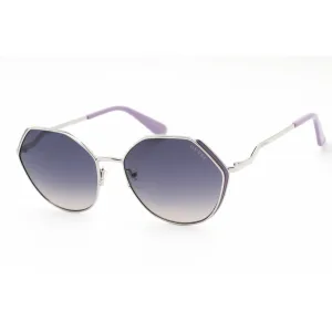 Guess Women's Sunglasses - Shiny Light Nickeltin Plastic Frame Smoke Lens | GU7842 10B