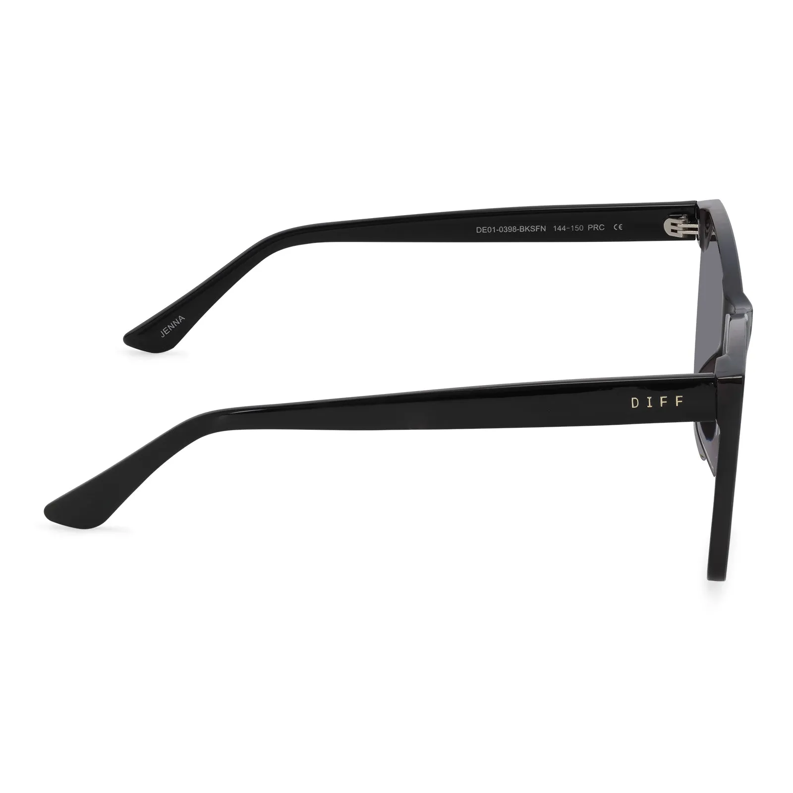 JENNA - BLACK   SMOKE FLASH SUNGLASSES