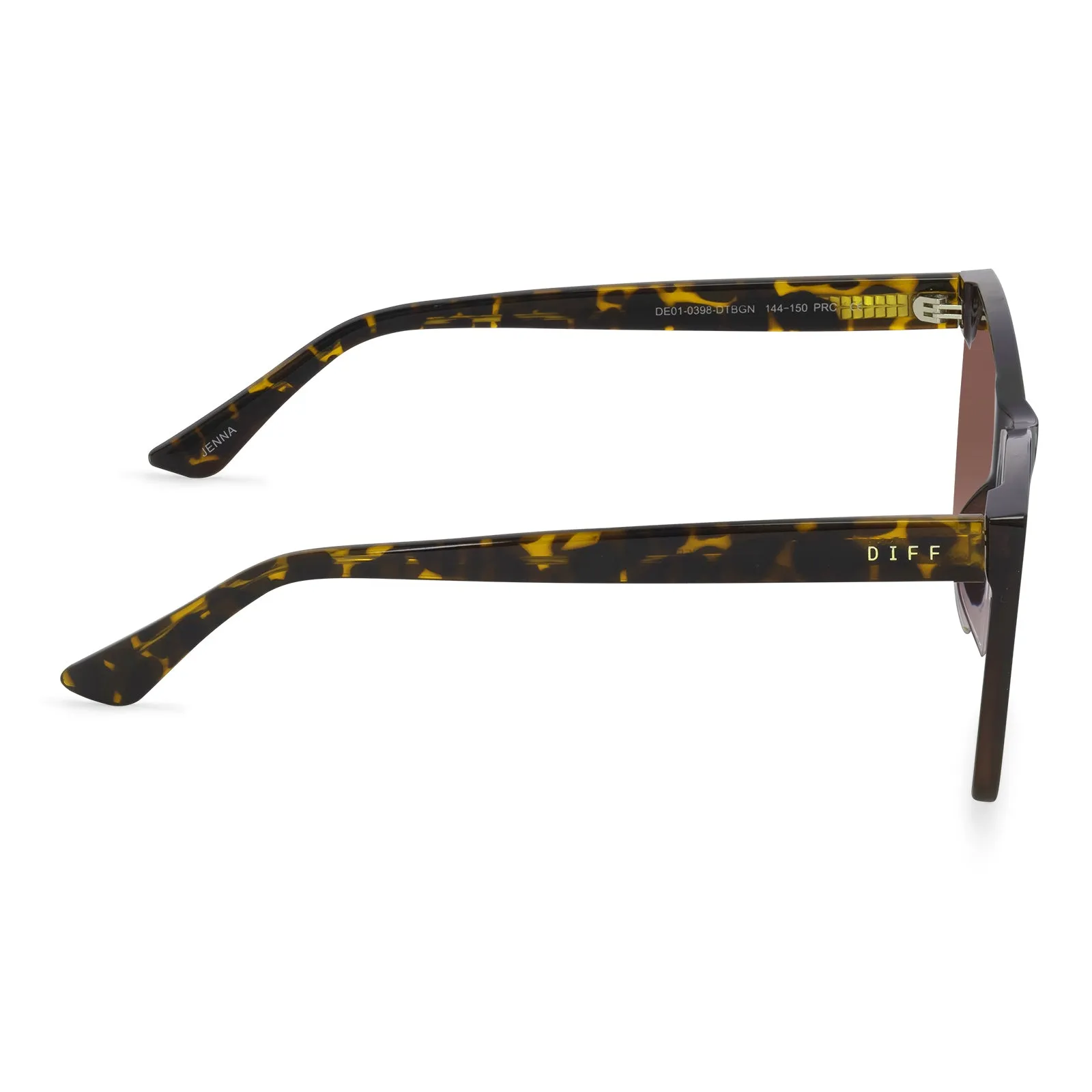 JENNA - DARK TORTOISE   BROWN GRADIENT SUNGLASSES