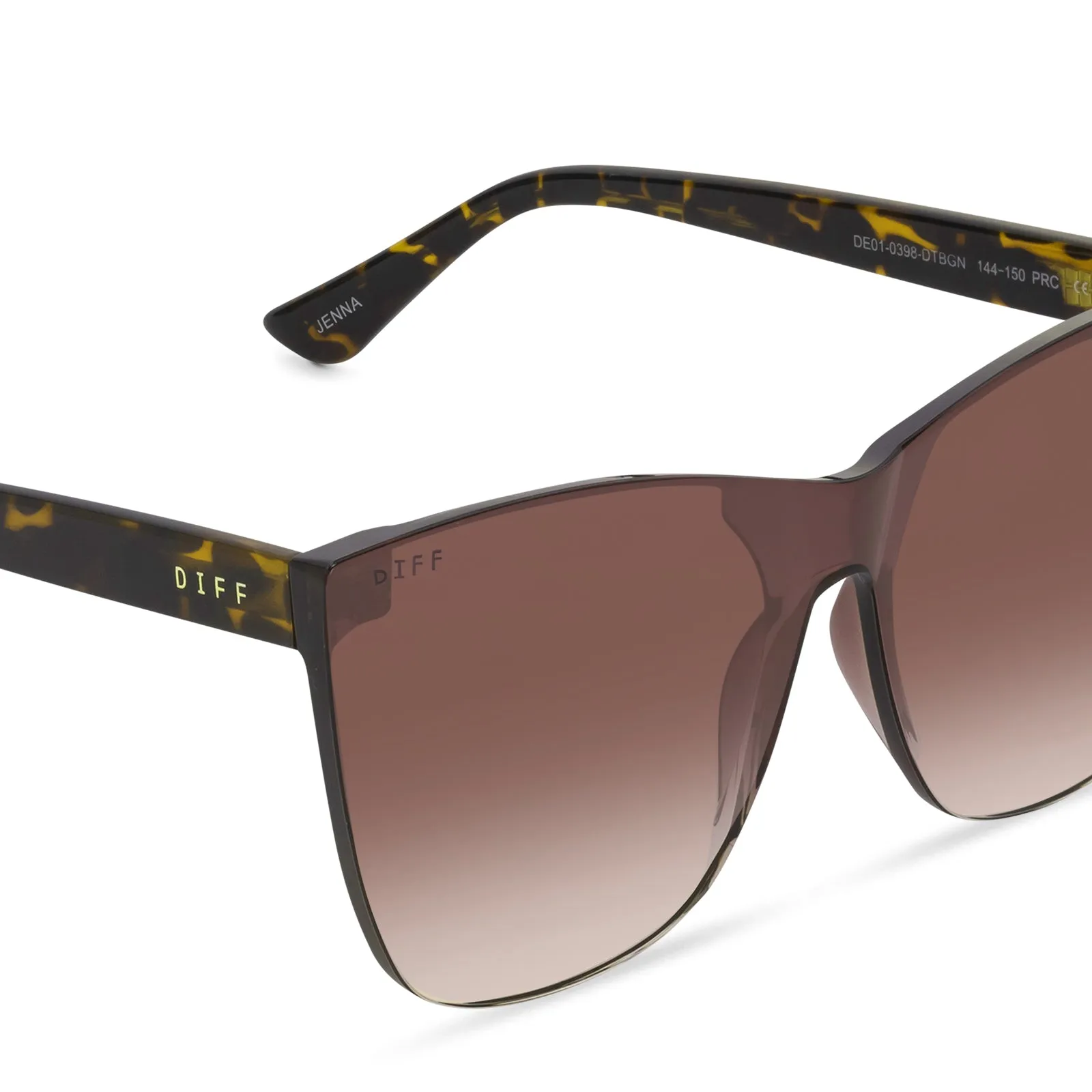 JENNA - DARK TORTOISE   BROWN GRADIENT SUNGLASSES