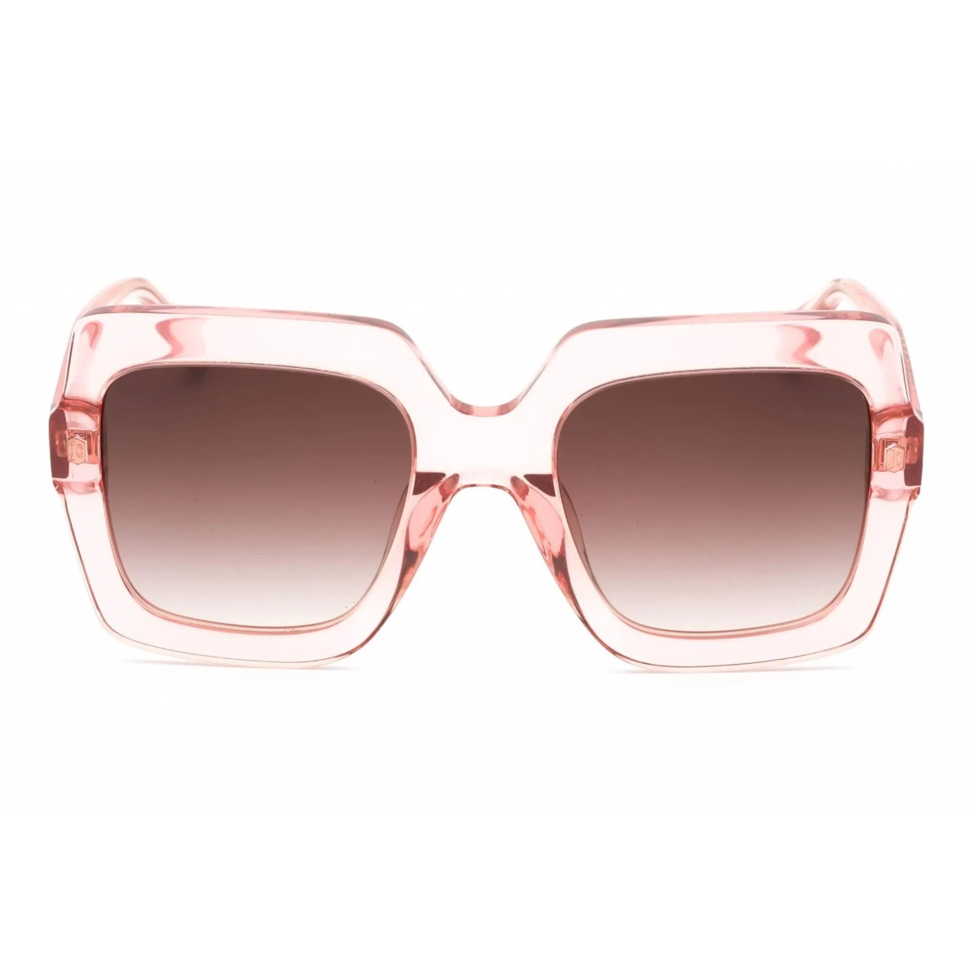 Just Cavalli Women's Sunglasses - Shiny Transparent Peach Square Frame | SJC023 06M5