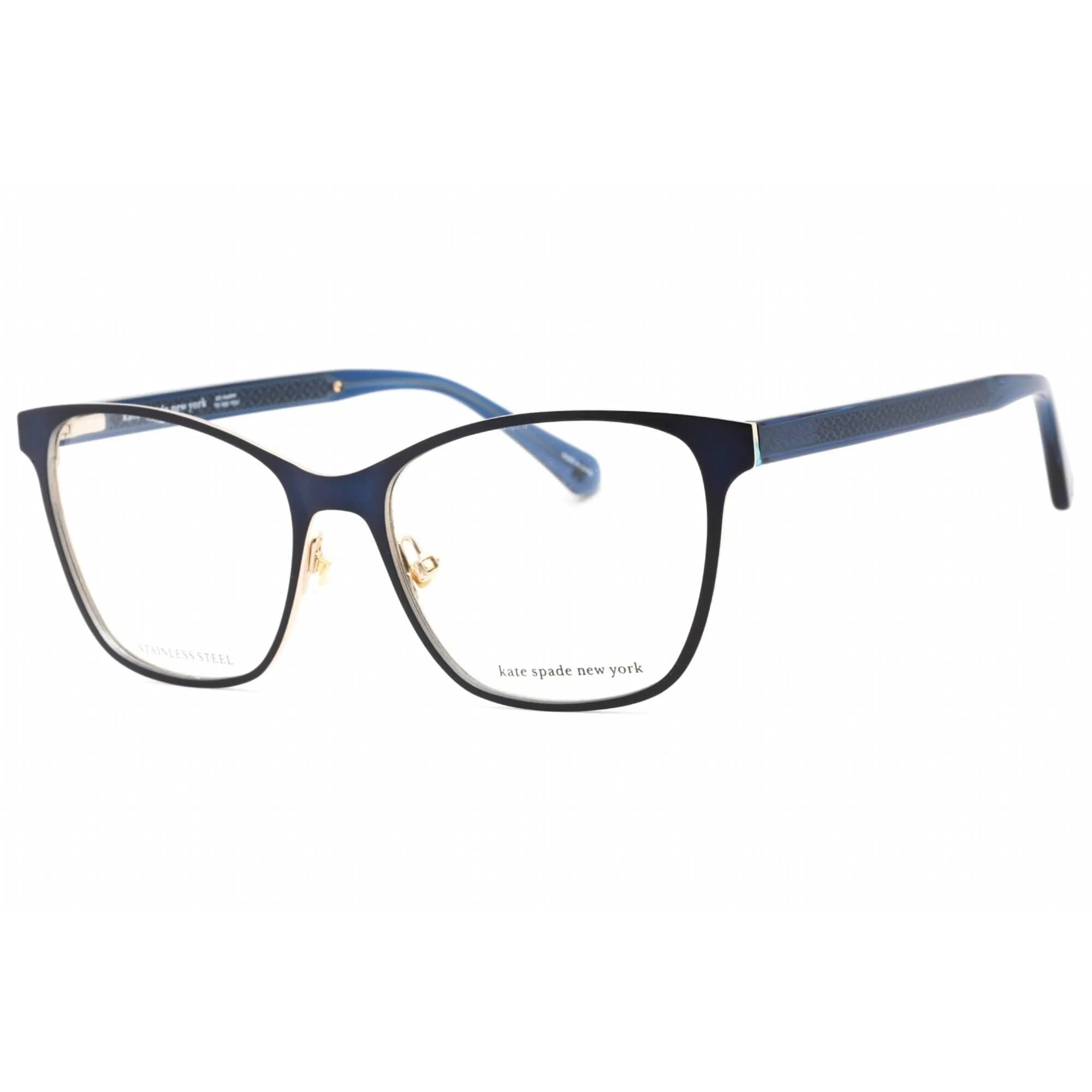 Kate Spade Women's Eyeglasses - Clear Demo Lens Blue Cat Eye Frame | Seline 0PJP 00