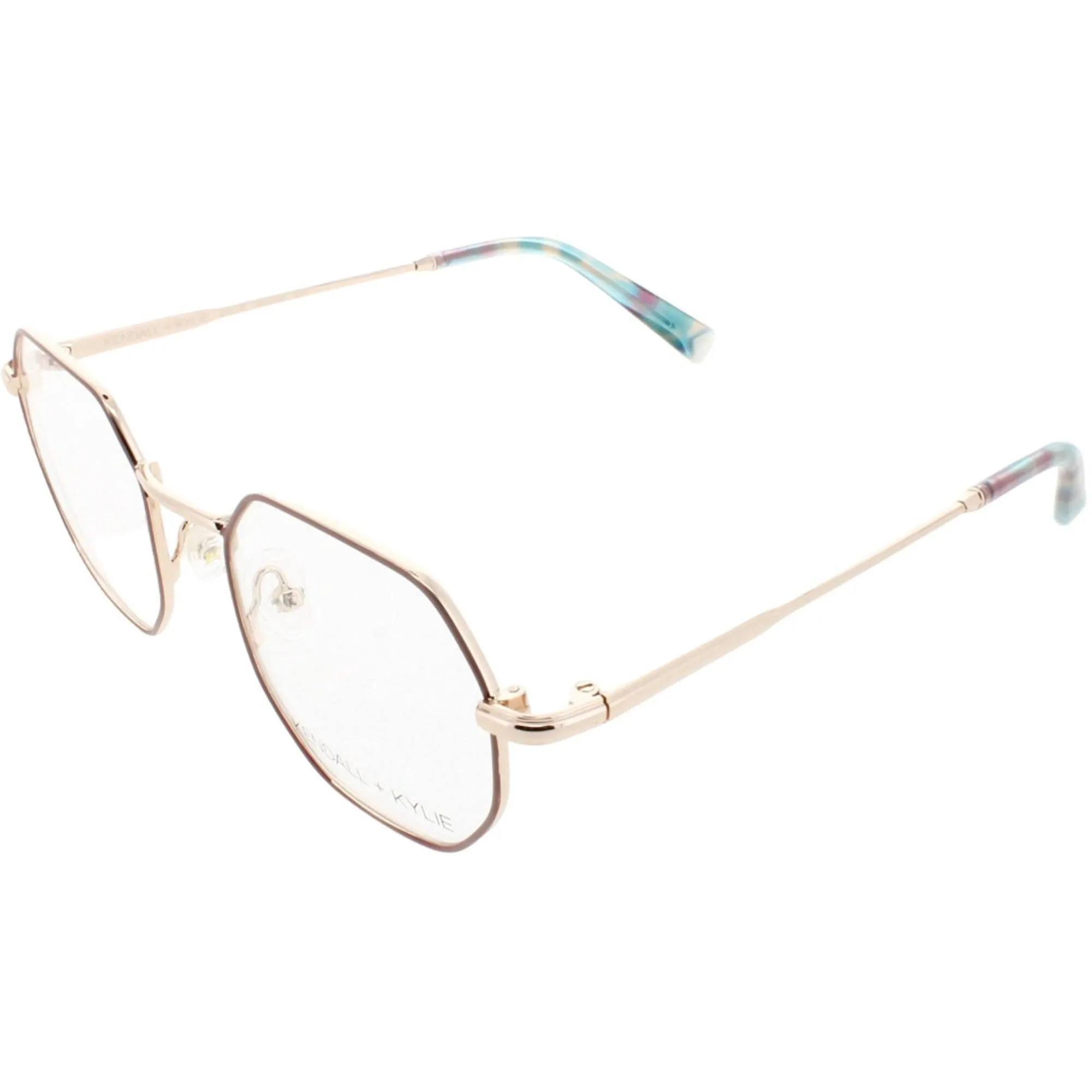 Kendall   Kylie Women's Eyeglasses - Blush Metal Frame Demo Lens | KKO195G CALLIE 651