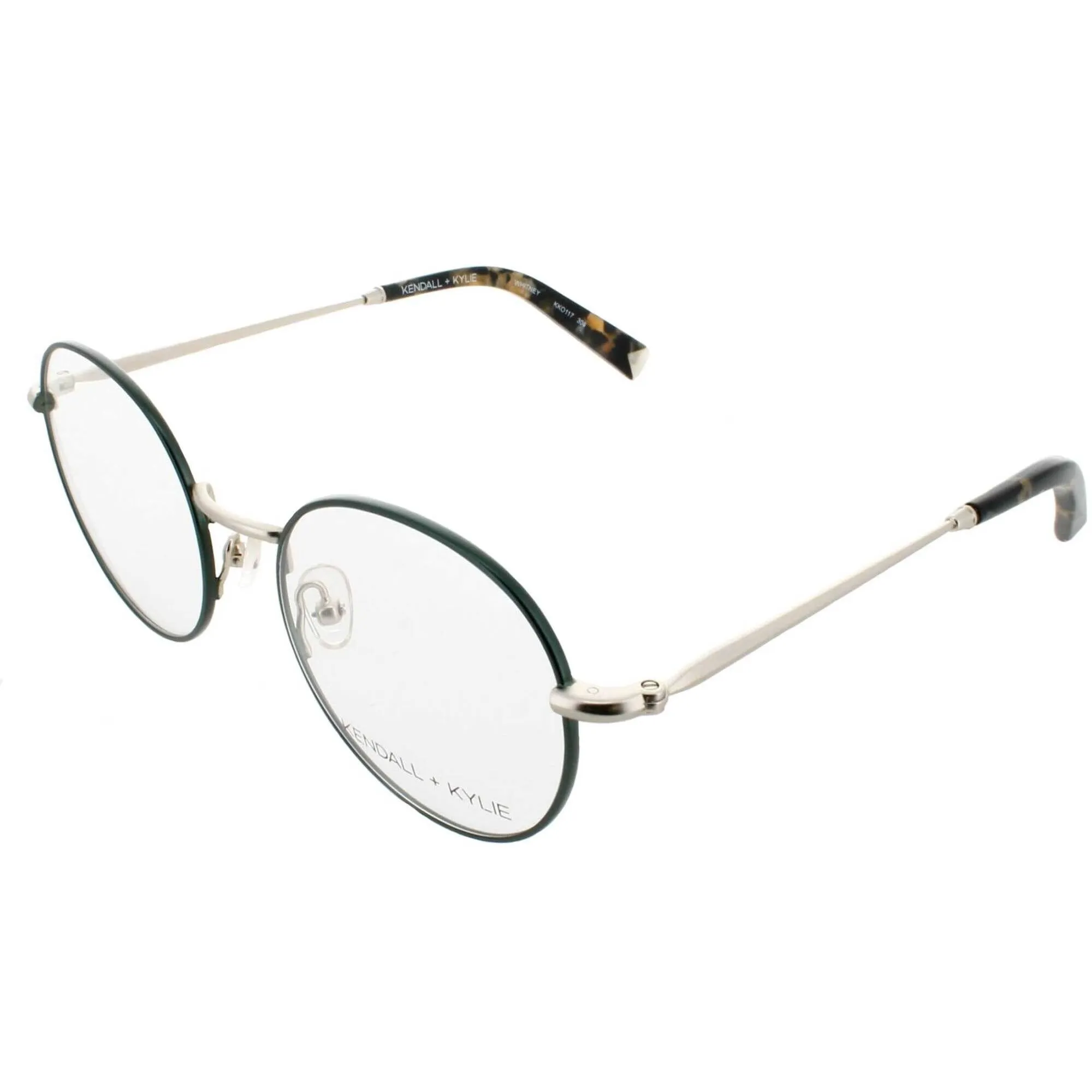 Kendall   Kylie Women's Eyeglasses - Green Metal Frame Demo Lens | KKO117 WHITNEY 306