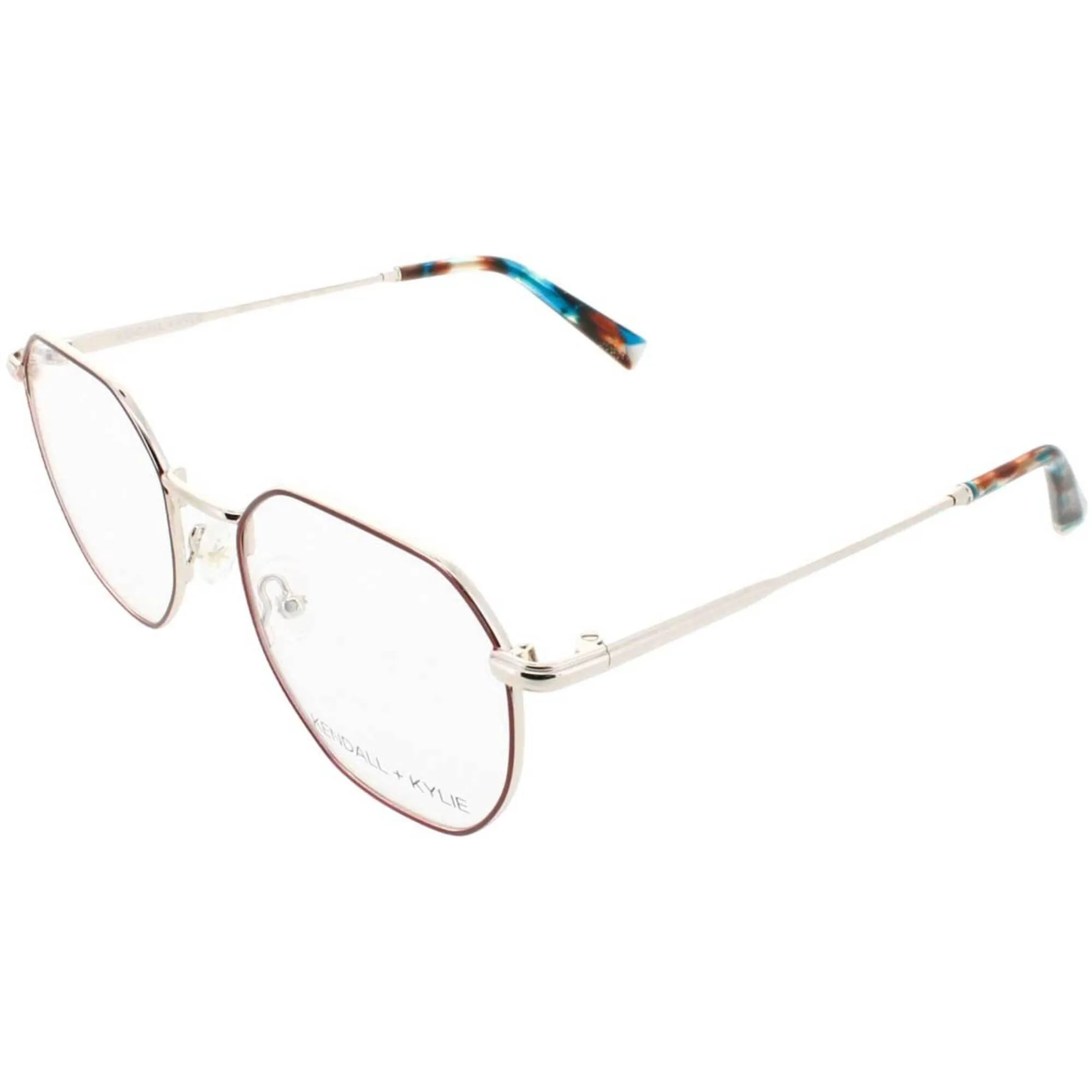 Kendall   Kylie Women's Eyeglasses - Red Metal Frame Demo Lens | KKO196G DEZI 604