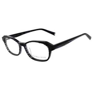 Kendall   Kylie Women's Eyeglasses - Striped Black Acetate Frame Demo Lens | KKO172 19