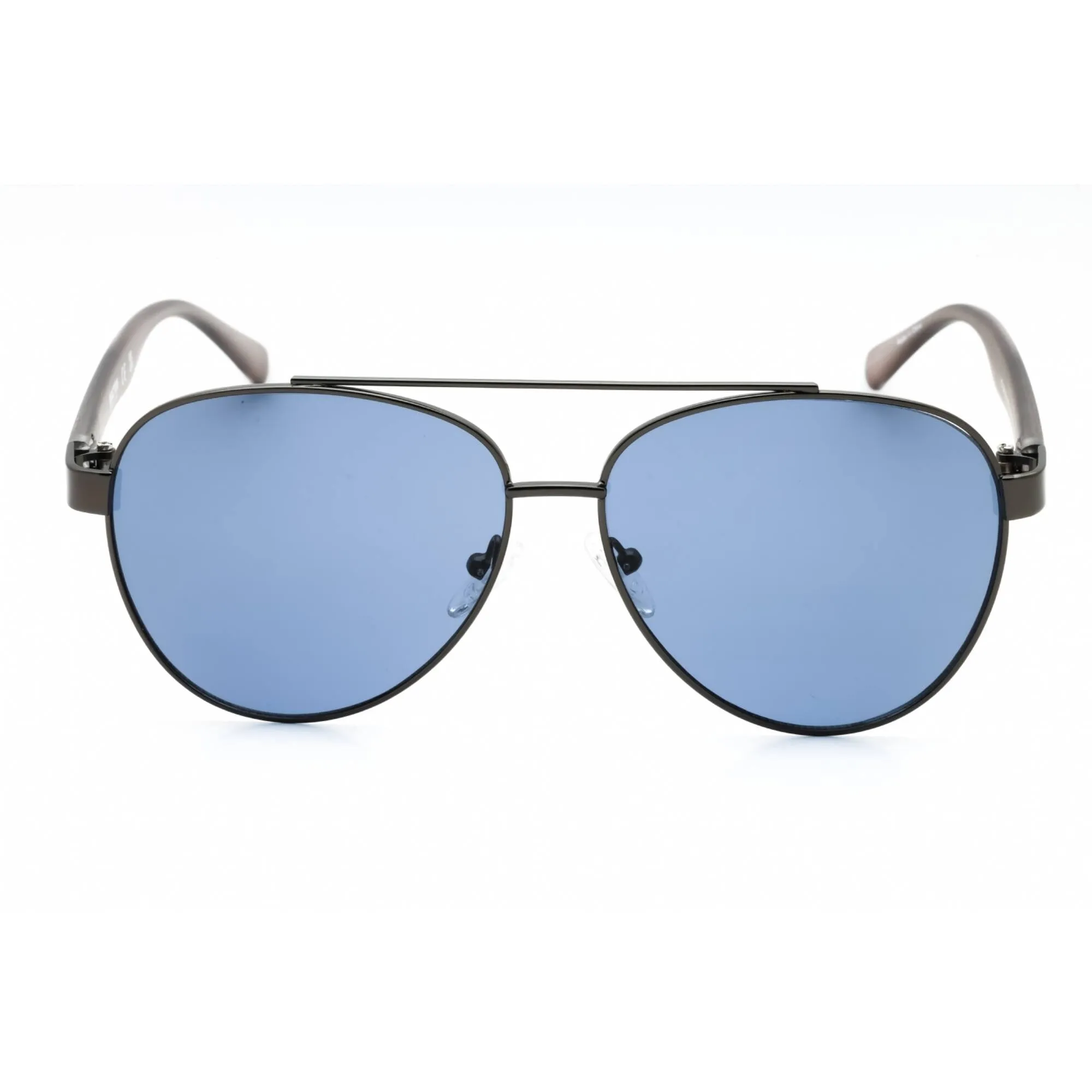 Kenneth Cole Reaction Men's Sunglasses - Shiny Gunmetal Frame Blue Lens | KC1394 08V