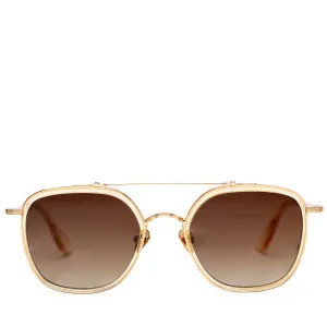 Krewe Austin Polarized Sunglasses - Champagne 18K