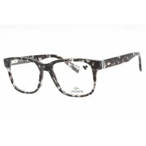 Lacoste Men's Eyeglasses - Havana Grey Plastic Square Shape Full Rim Frame | L2937 240