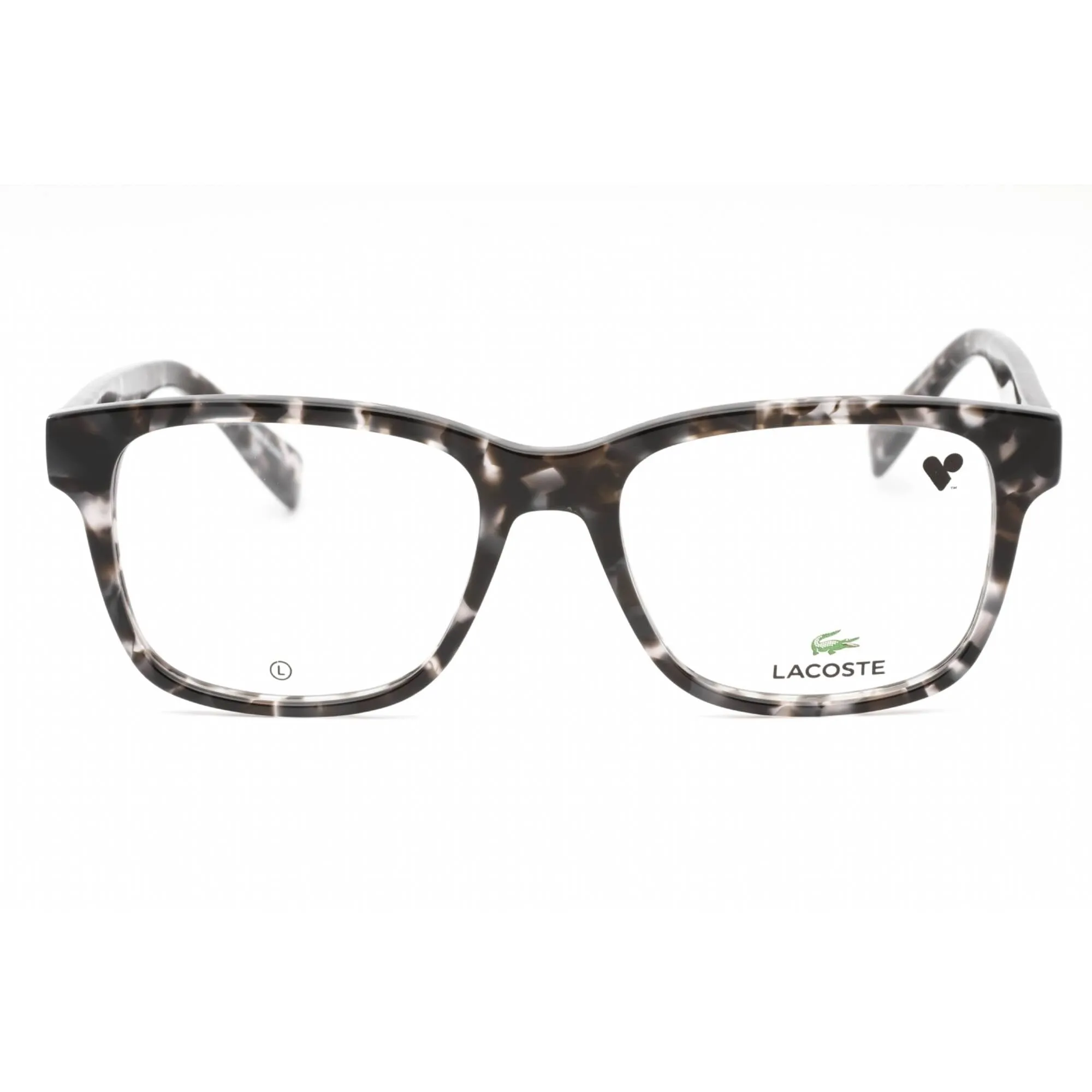 Lacoste Men's Eyeglasses - Havana Grey Plastic Square Shape Full Rim Frame | L2937 240